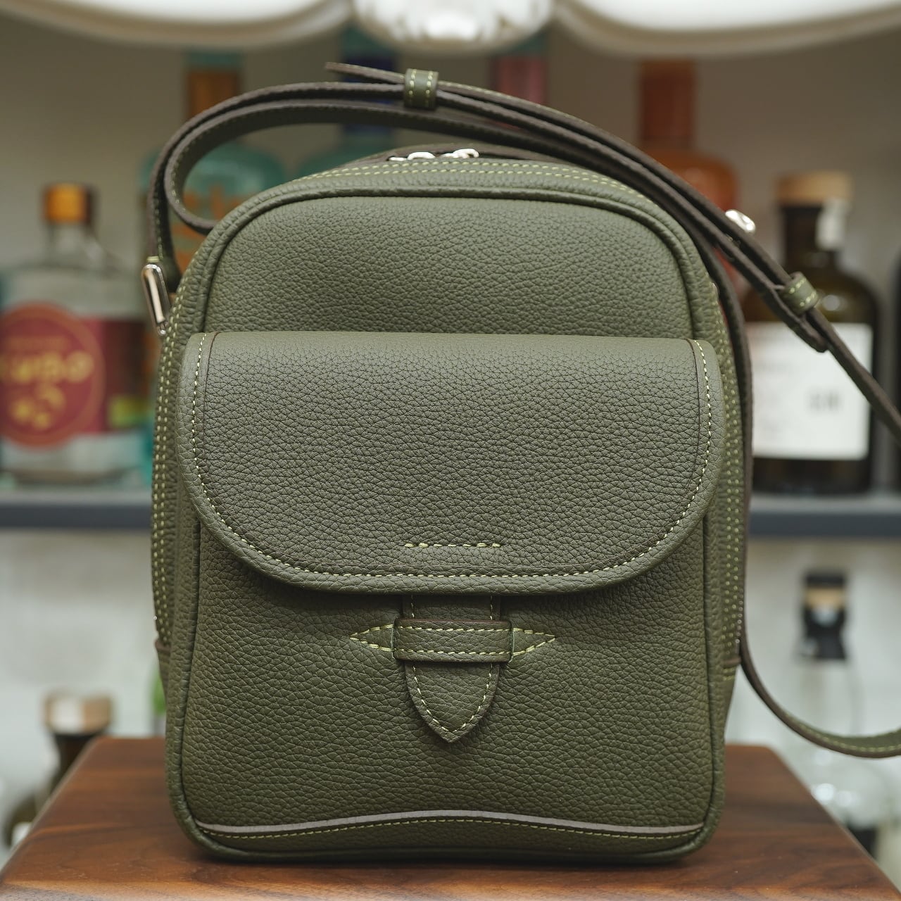 ルボナー】パパスショルダー グリージオ 美品 ル・ボナー シュランケン