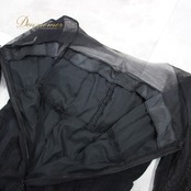 社交ダンス 衣装 スタンダード ドレス ワンピース レッスンウェア パーティドレス オールシーズン 無地 レース ブラック系 黒 レース 長袖 シック ファッション フォーマル ドレッシー エレガント ウエストゴム ストレッチ コスチューム デザイン 謝恩会 冬 春 秋 夏 パーティ用 フリル ラインストーン付き 清楚 高級感 軽量 美ライン おしゃれ 伸縮タイプ 体型カバー レディース