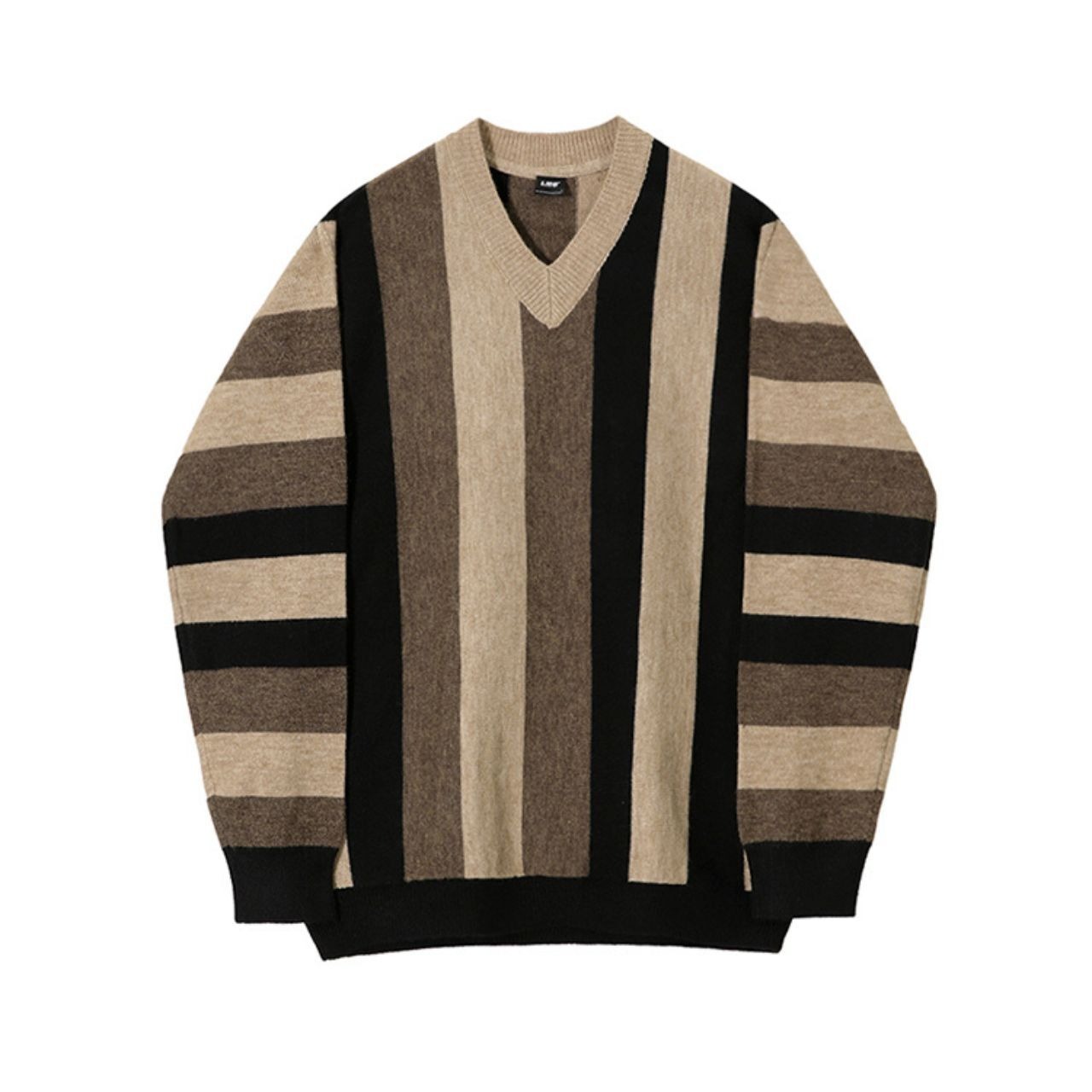 マルチストライプVニット　MT0080381