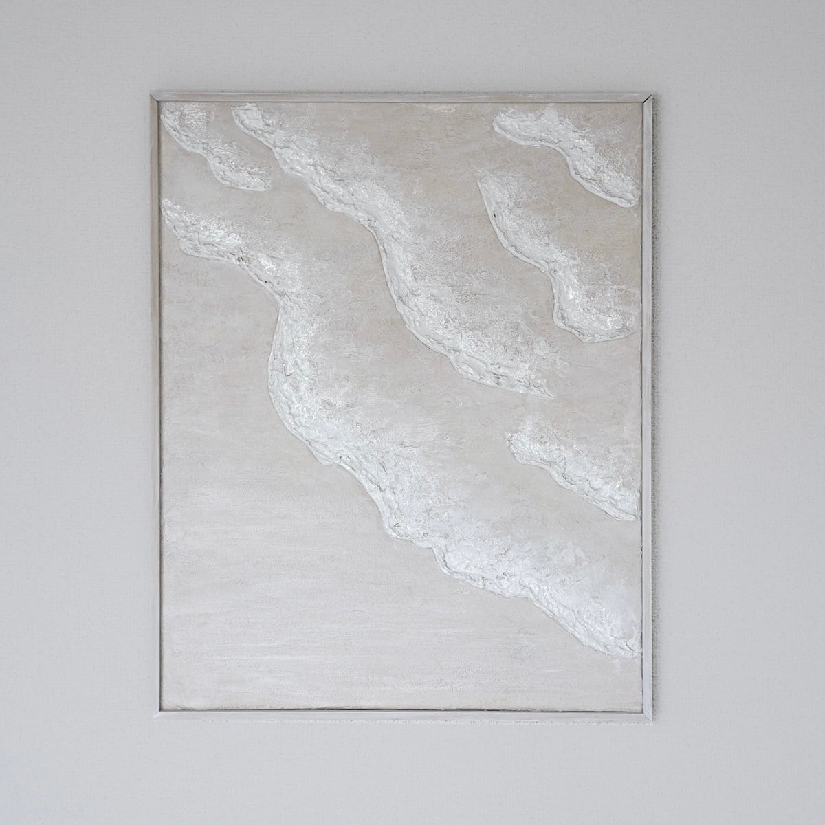 海の画廊「白　調」 海の画廊「白 調」 Beach-rosy flush-】50×40cm 海の絵 | sticcka