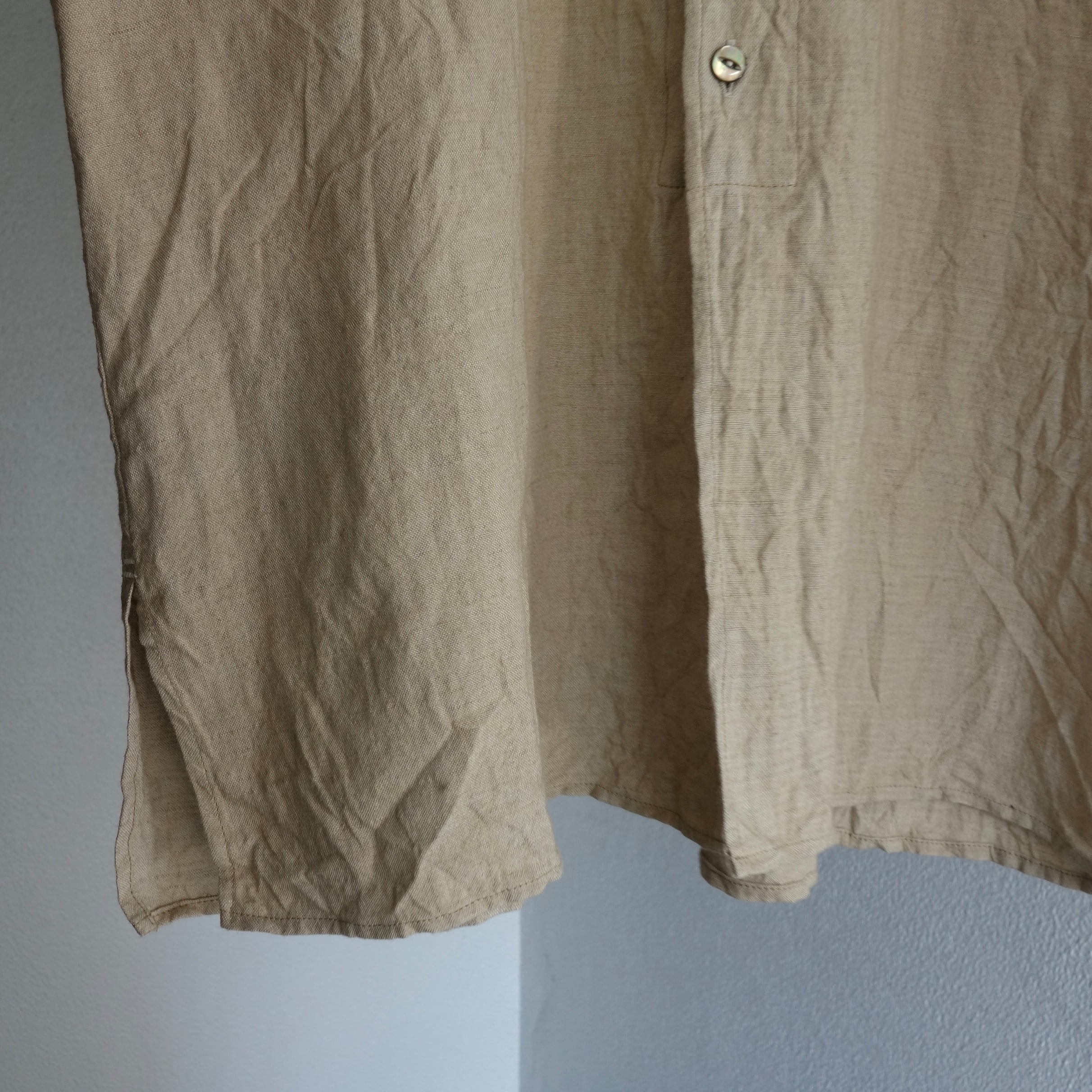 frenchvictorians linen halfsleeve 2026 / old beige | ATELIER GARDENIA