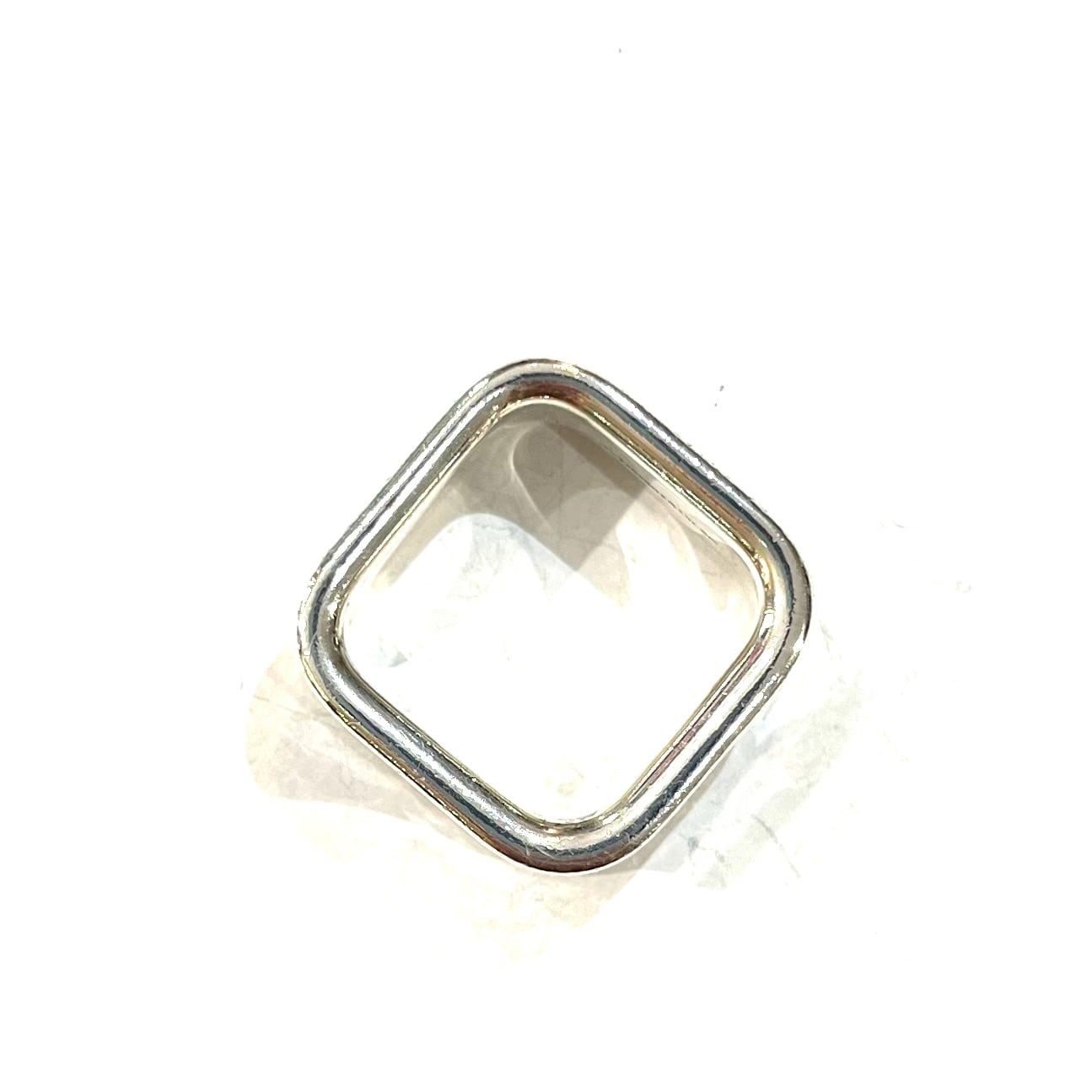 Tiffany & Co.の925シルバー製スクエアリング TIFFANY&CO.】【5-6号】2392希少1837 スクエアリング／シルバー925