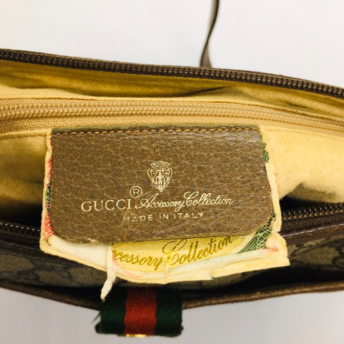 極美品 オールドグッチ シェリーライン ショルダーバッグ 斜めがけ 