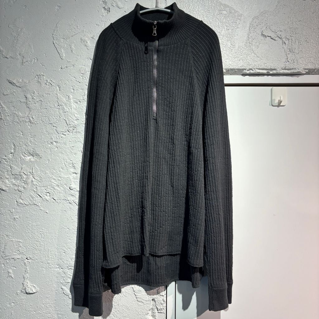 OUR LEGACY アワーレガシー 23SS HALF ZIP TURTLENECK Anthracite