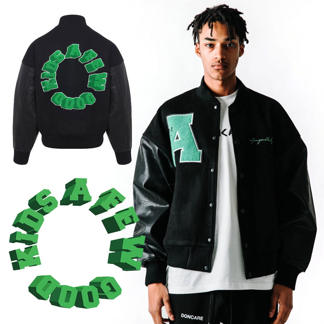 A FEW GOOD KIDS( アフューグッドキッズ)3D LOGO Varsity Jacket 3D ...