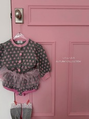 韓国子供服 / ÜEO / ミニベリカーディガン / 秋服 *S~JS*