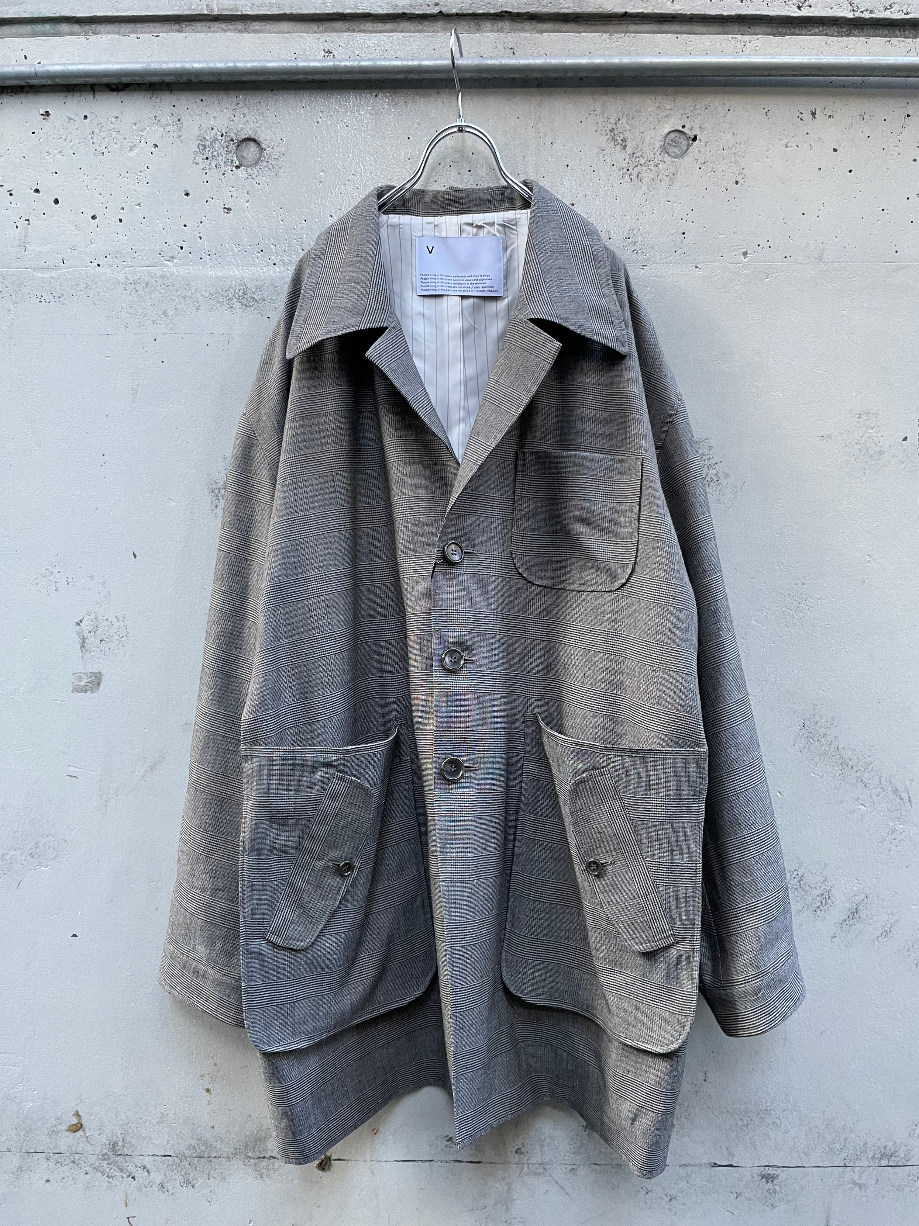 『VOAAOV』BISHU LINEN X POLYESTER BLENDED YARN JACKET