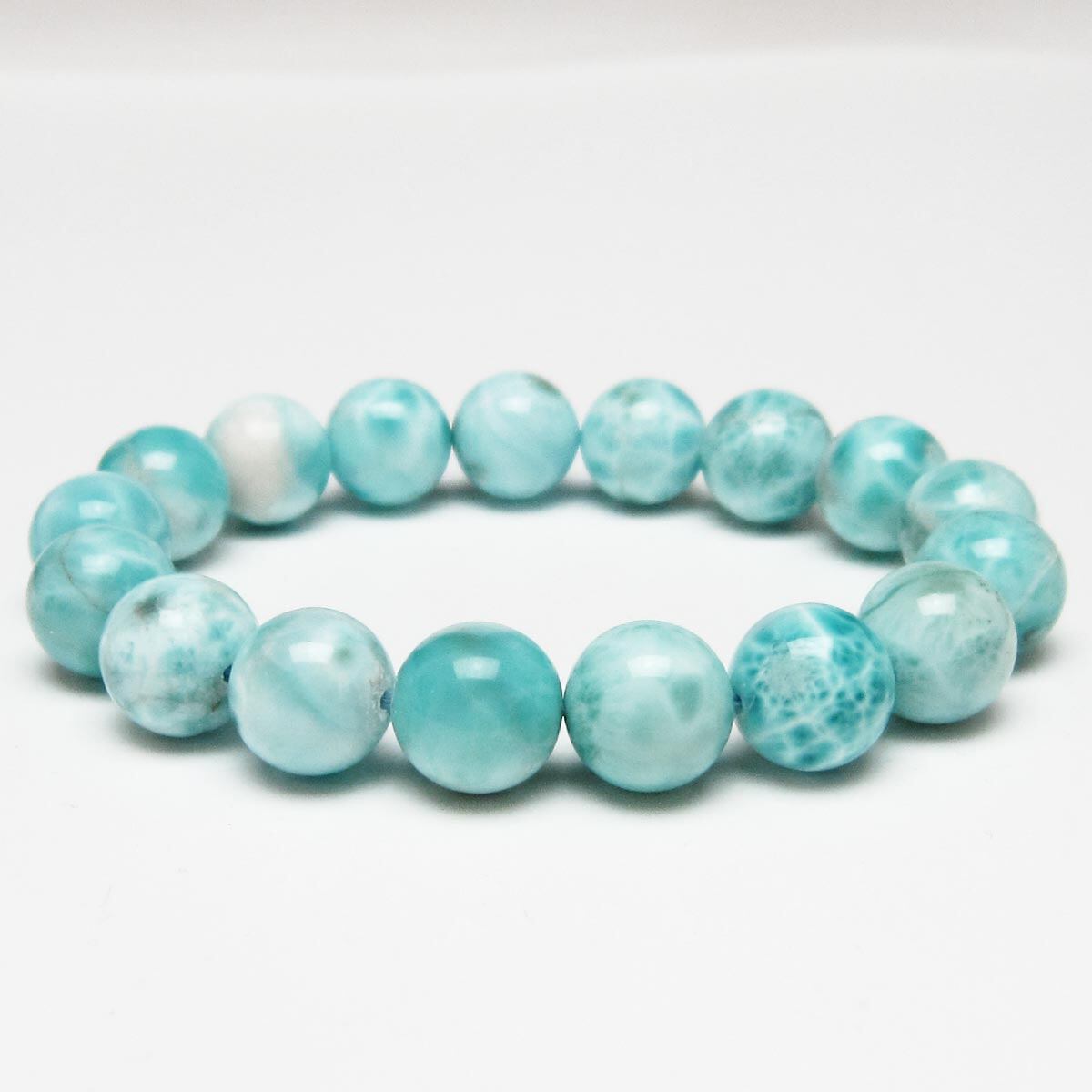 ラリマー ブレスレット 12mm 一点物 111-56539