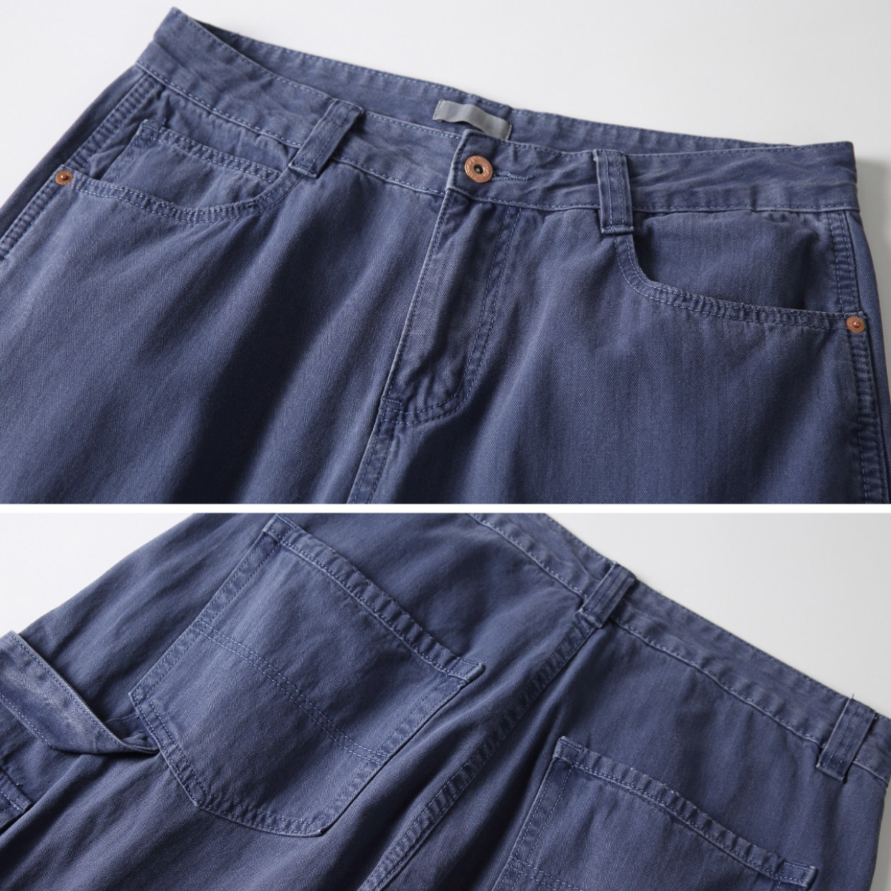 フレンチワーク・ブルーカーゴパンツ3594 - 10