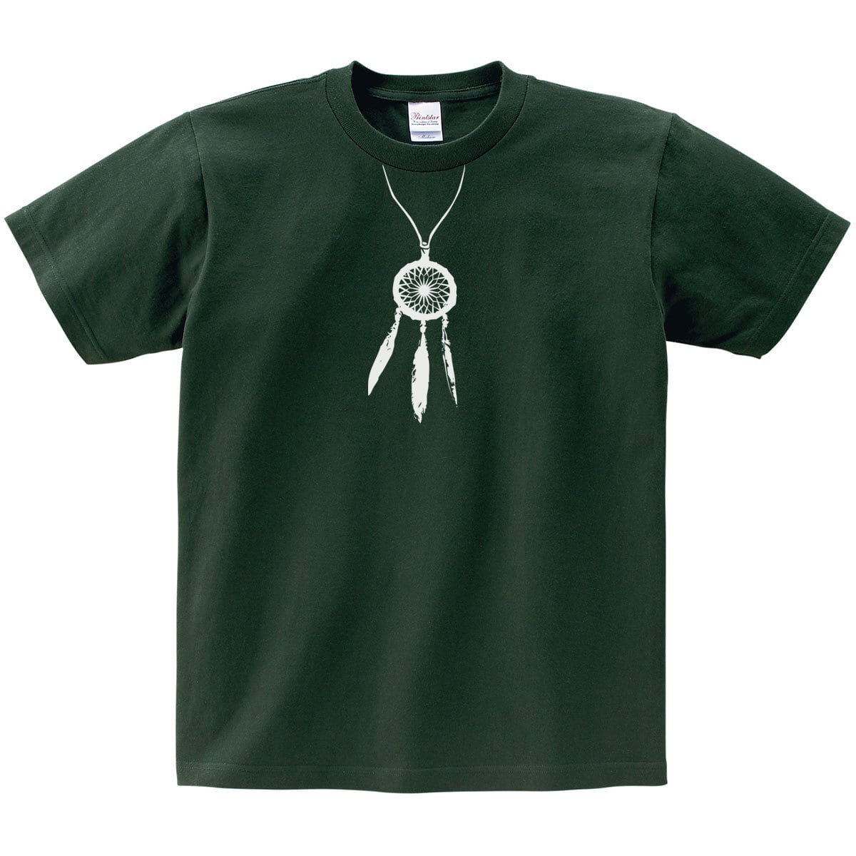 ドリームキャッチャーおもしろTシャツ os50 だまし絵 ペンダント風