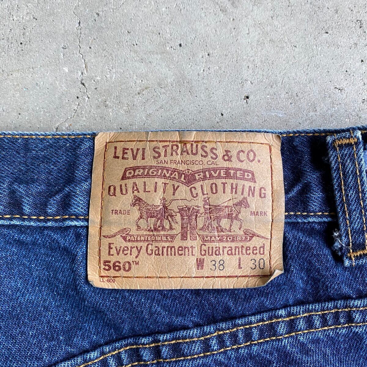 USA製 Levi's リーバイス 560 ワイド バギー テーパード デニムパンツ ...