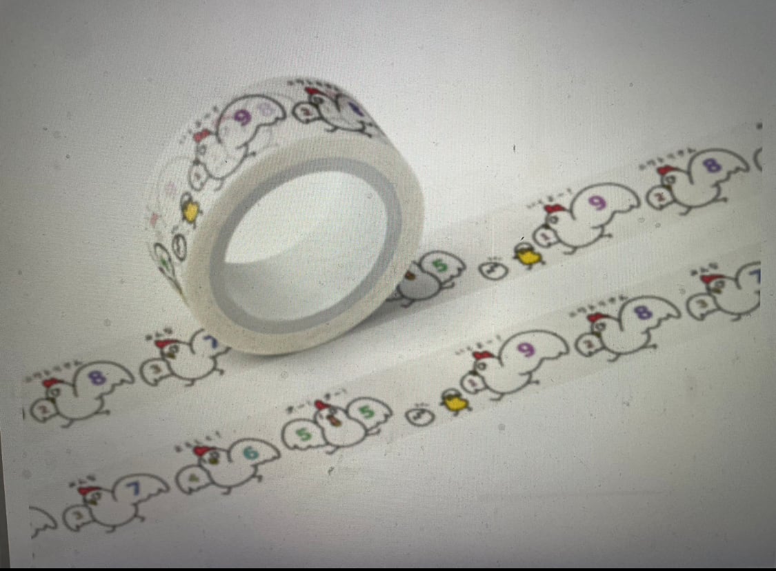 テープ・マスキングテープ wancono-niwa にわ10りさん大行進マスキングテープ | とよだパンダ工作室