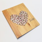 Wood File A4 【Plumeria Heart Pink】