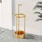 フック付きの傘立て ブラック/ゴールド 玄関収納ラック コンパクトな傘立て 商業用傘立て、クリエイティブな傘掛け 傘収納ラック オフィスエントランス