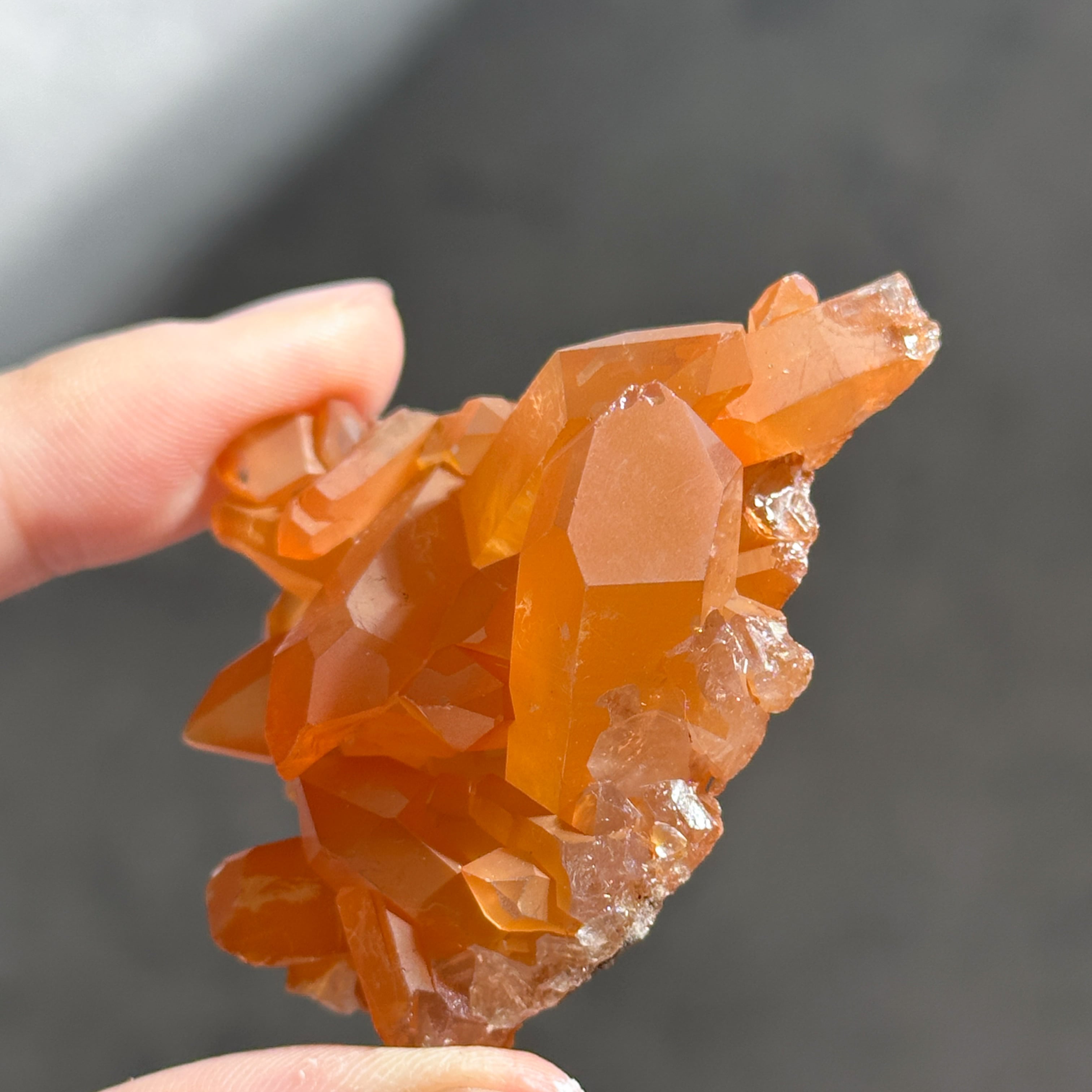 ミナスジェライス産タンジェリンクォーツ クラスター45◇ Tangerine