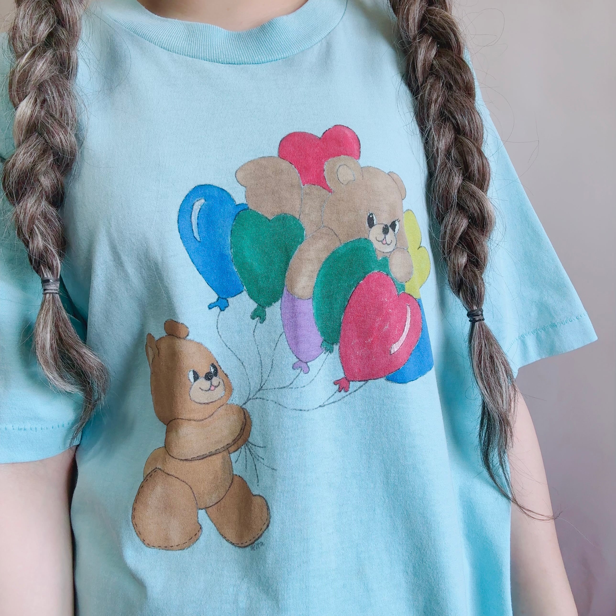 1980s-1990s USA vintage Teddy Bear T-shirt／アメリカ古着