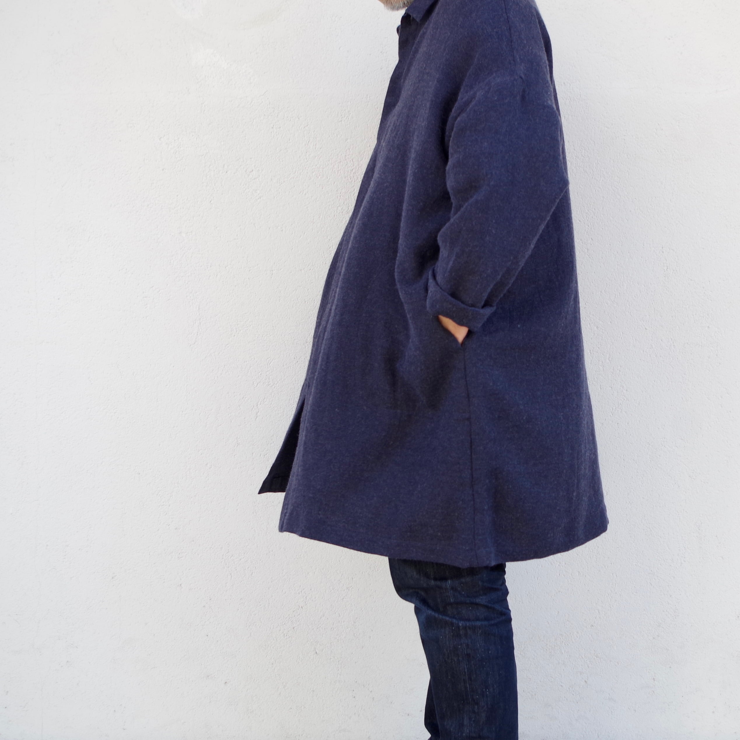 MUYA Soutien collar wide coat | 1F Store