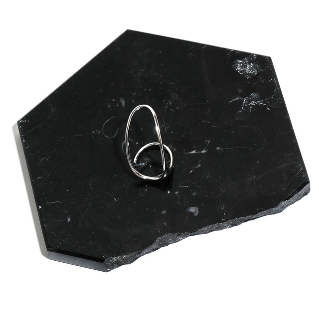 s925 Curve Double Finger Ring