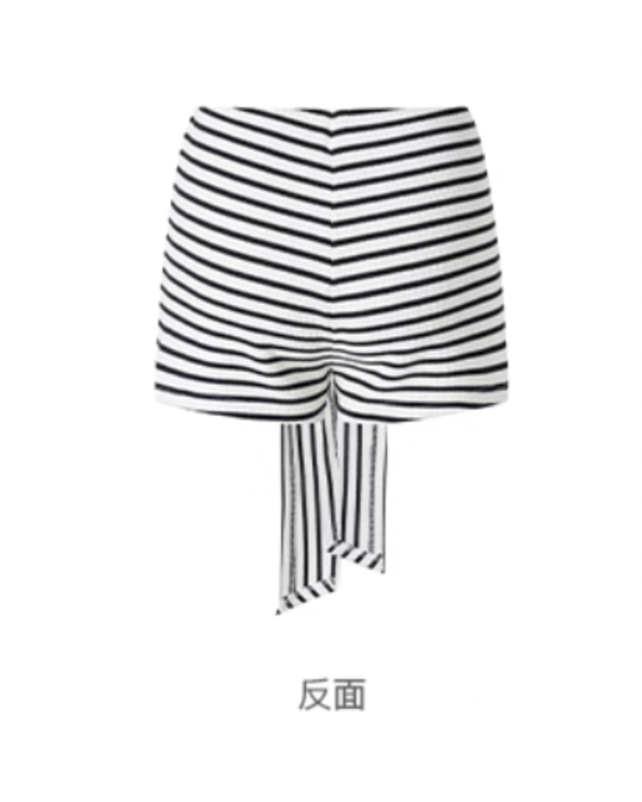 ビックリボンボーダーショートパンツ A0153 - 10