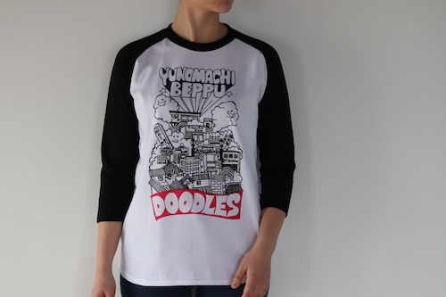 DOODLES 湯の町 別府 ラグランTシャツ