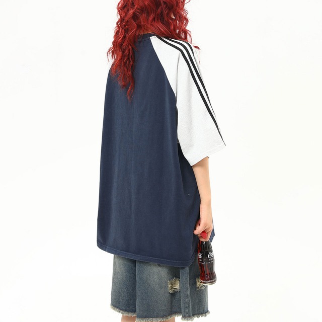 ガレージモチーフラグランTシャツ 2col   R00592