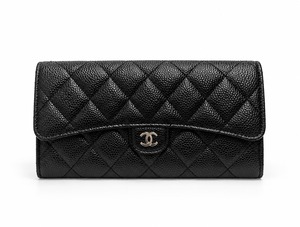 CHANEL シャネル 長財布 P0241-Y01588-C3906 ﾏﾄﾗｯｾ ｷｬﾋﾞｱｽｷﾝ