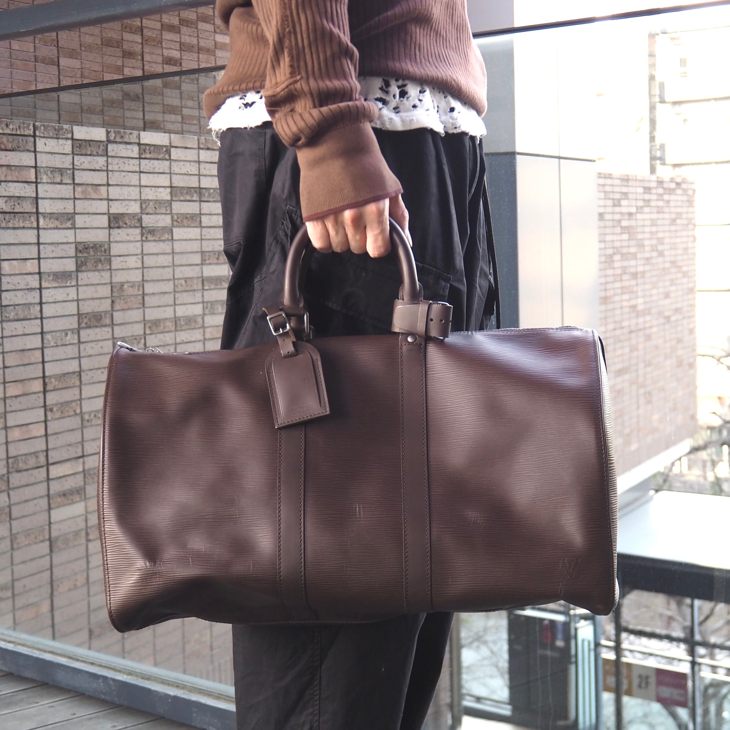 Louis Vuitton エピ キーポル バンドリエール45 ボストンバッグ