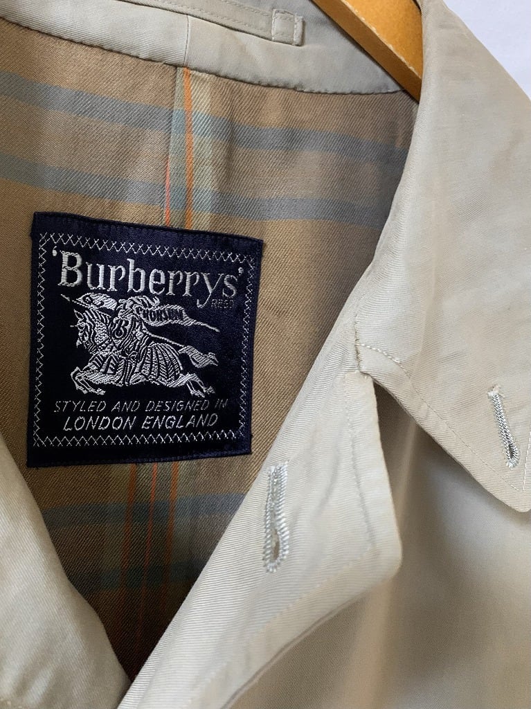 1980's Iridescent Color Design Soutien Collar Coat "Burberrys"