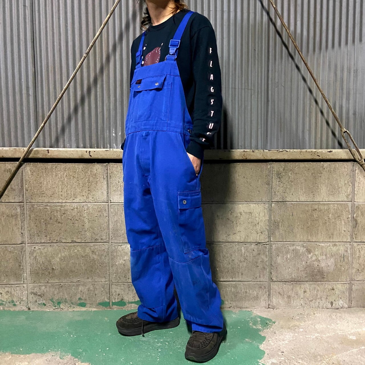 Rofa ユーロワーク オーバーオール メンズw42 古着 ブルー 青 オーバーオール Al Cave 古着屋 公式 古着通販サイト