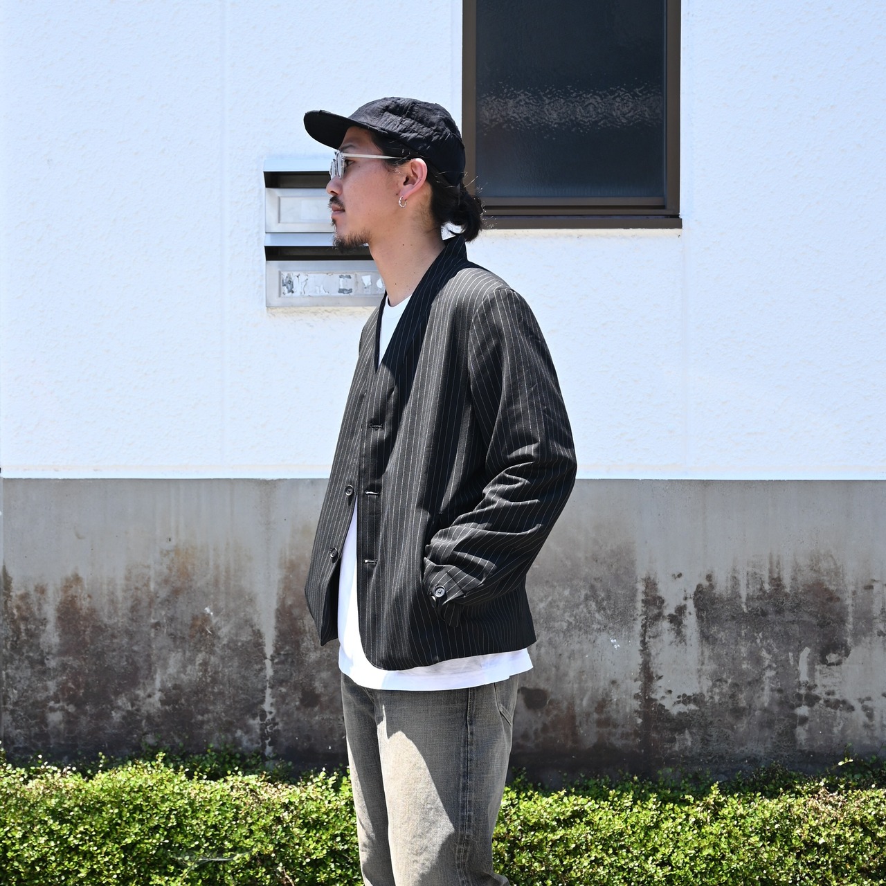 KUON(クオン) Reversible Kimono Collar Blazer
