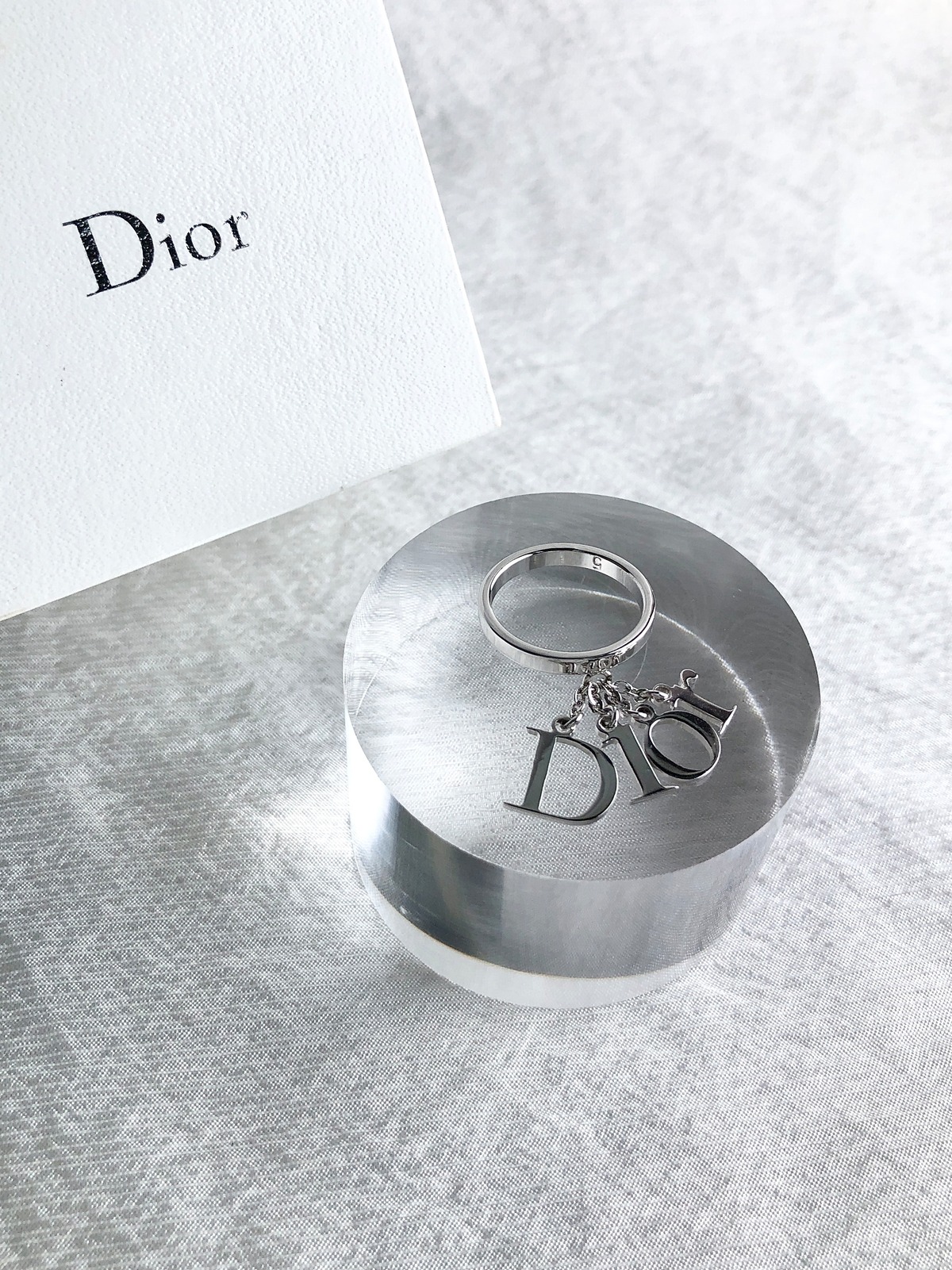 Christian Dior クリスチャン ディオール リング シルバー ロゴ 