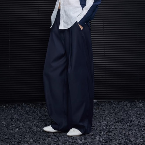 タックワイドストレートパンツ ・20941
