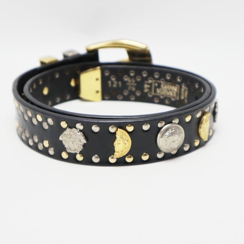 GIANNI VERSACE ジャンニヴェルサーチ メデューサスタッズ レザ