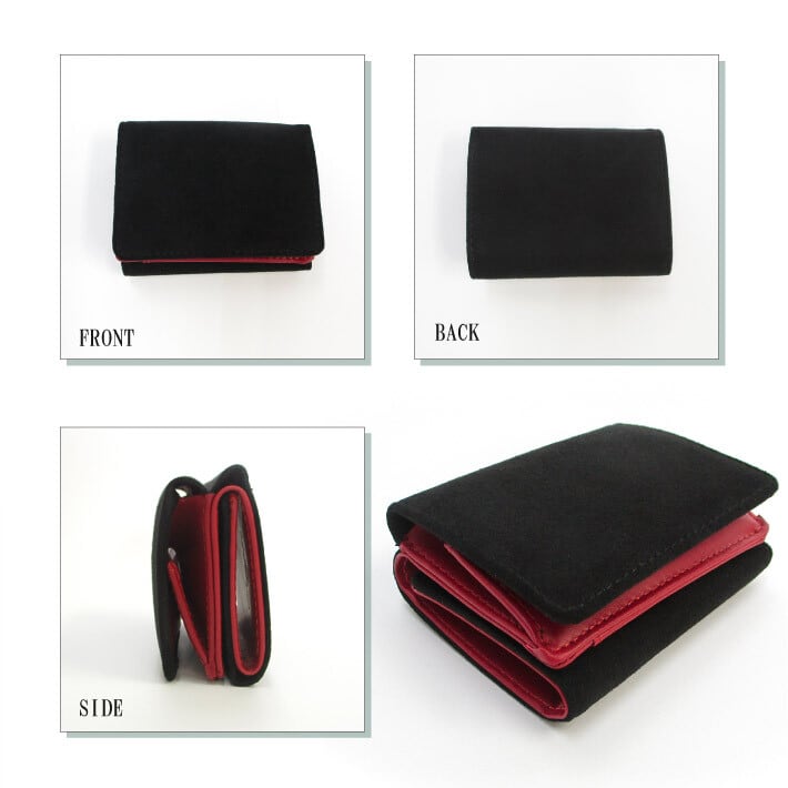 Maturi マトゥーリ】 アルカンターラ ピスタシリーズ 三つ折り ミニ