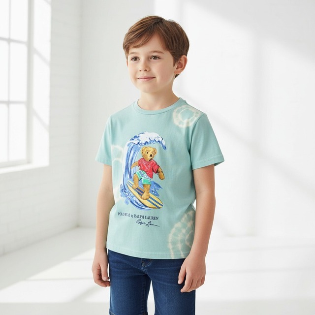 【100cm】キッズ（男の子）ベア　半袖Tシャツ