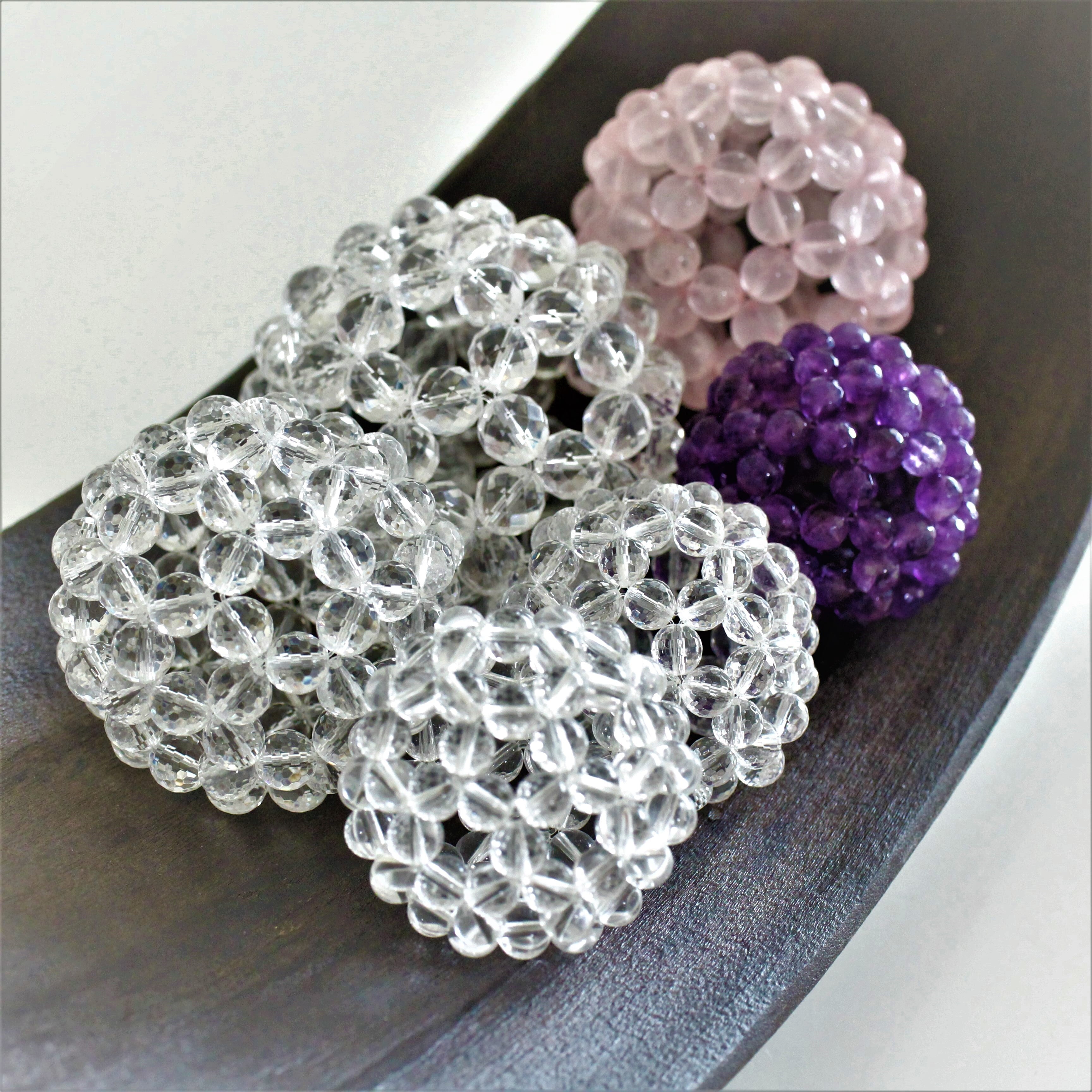 水晶ビーズ多面体【バッキーボール】直径6.5㎝ | earth venus