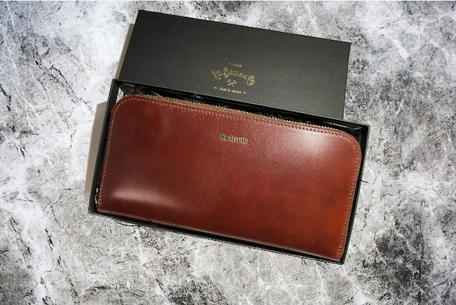 Round wallet　（長財布）　＜イタリアンレザー＞