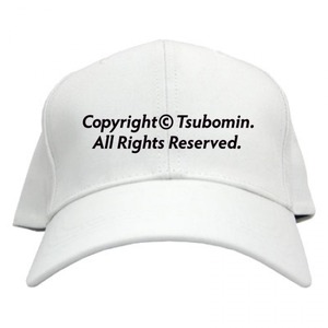 TSUBOMIN / COPYRIGHT CAP WHITE