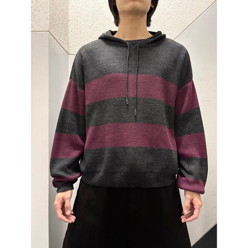 90's anchor blue ニットパーカー