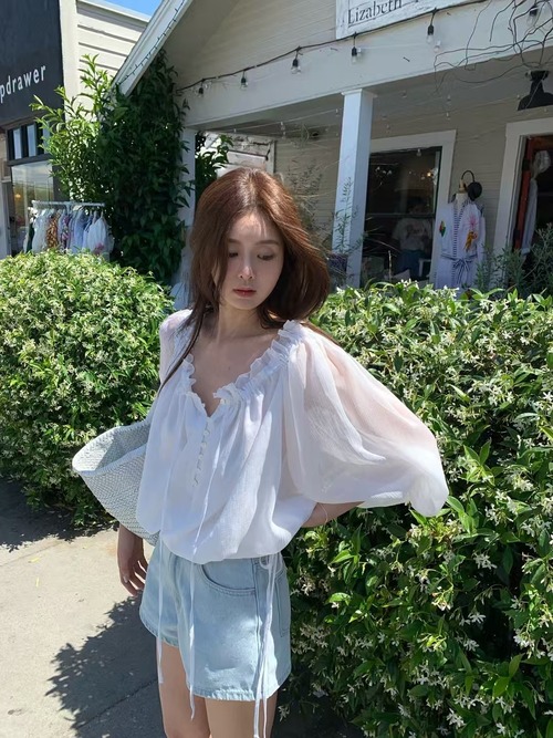 (vegetable) eve frill blouse