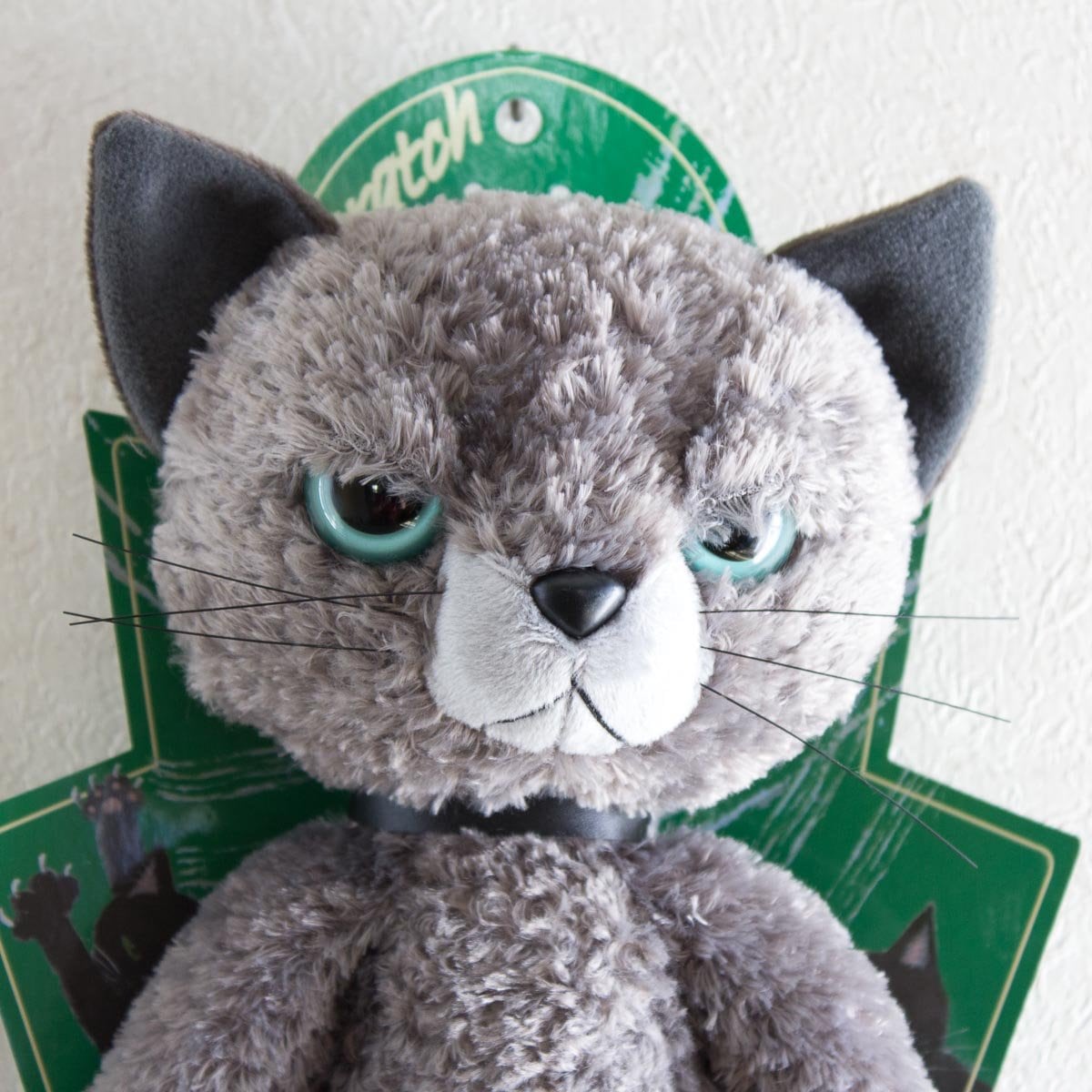 内藤デザイン研究所 スクラッチ ぬいぐるみ(L) 猫 高さ38cm グレイ