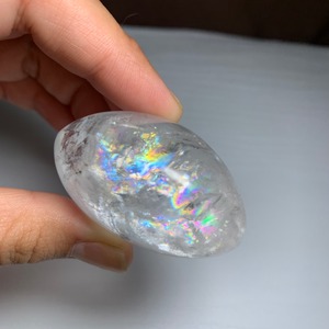 虹あり☆水晶タンブル・インテリア