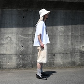 Leh(レー)Embroidery Check Shirts、ANACHRONORM(アナクロノーム) FRONT YORK DENIM SHORTS、春夏ストーリートstyle