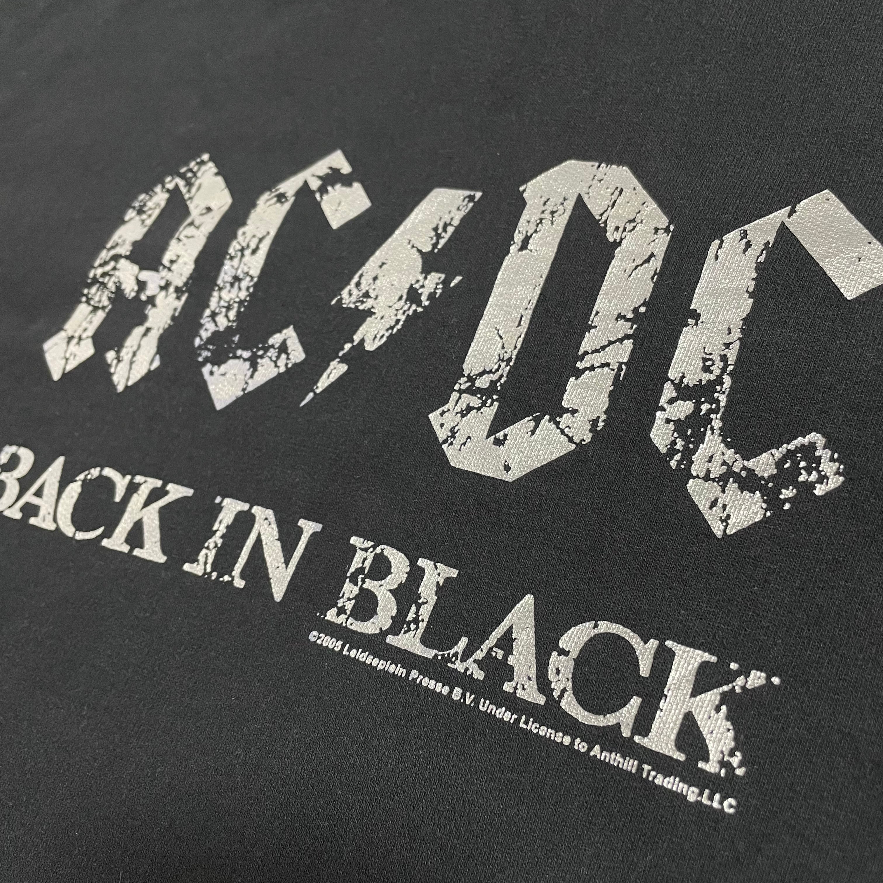 AC/DC】BACK IN BLACK ロゴ 公式 オフィシャル バンドパーカー ...