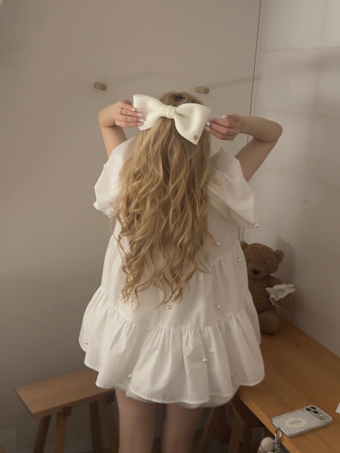 MARRYME PEARL PUFFPUFF BLOUSE | MARRY ME.official
