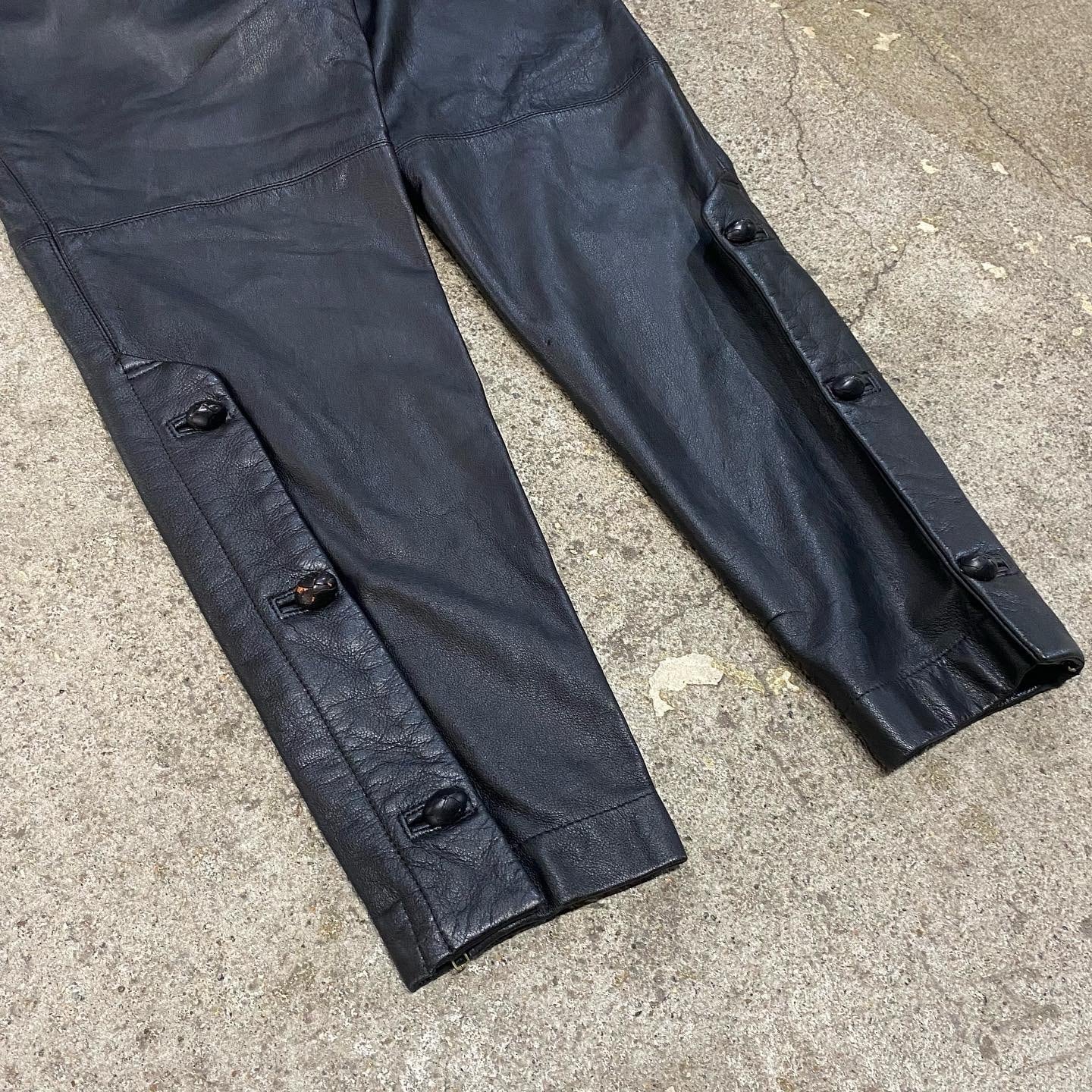 Special 70s issey Miyake leather pants - zestawards.com.au