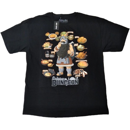 ダンジョン飯　Tシャツ　XLサイズ　黒　センシ　アニメT　海外オフィシャル *
