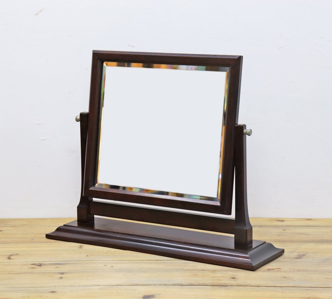 松本民芸家具 ミズメザクラ無垢材 卓上ミラー 鏡 化粧台 2 RCT24173