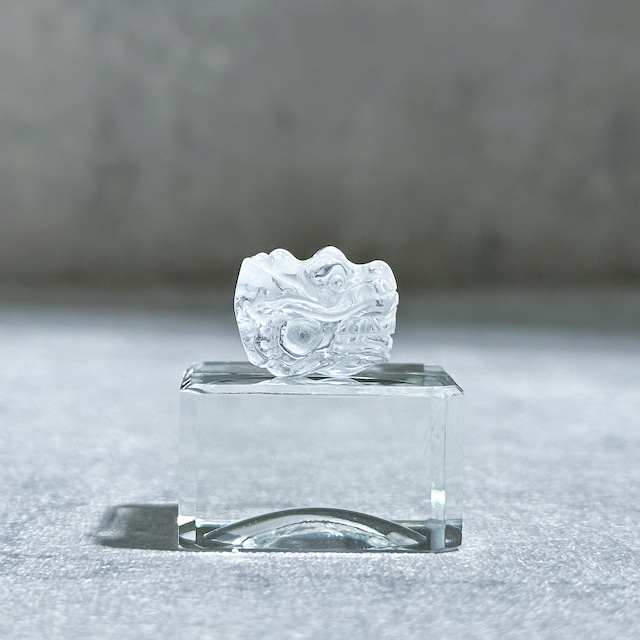 クリアクォーツ ミニドラゴンヘッド(穴あき)02◇ Clear Quartz Dragon Head mini◇天然石・鉱物・パワーストーン