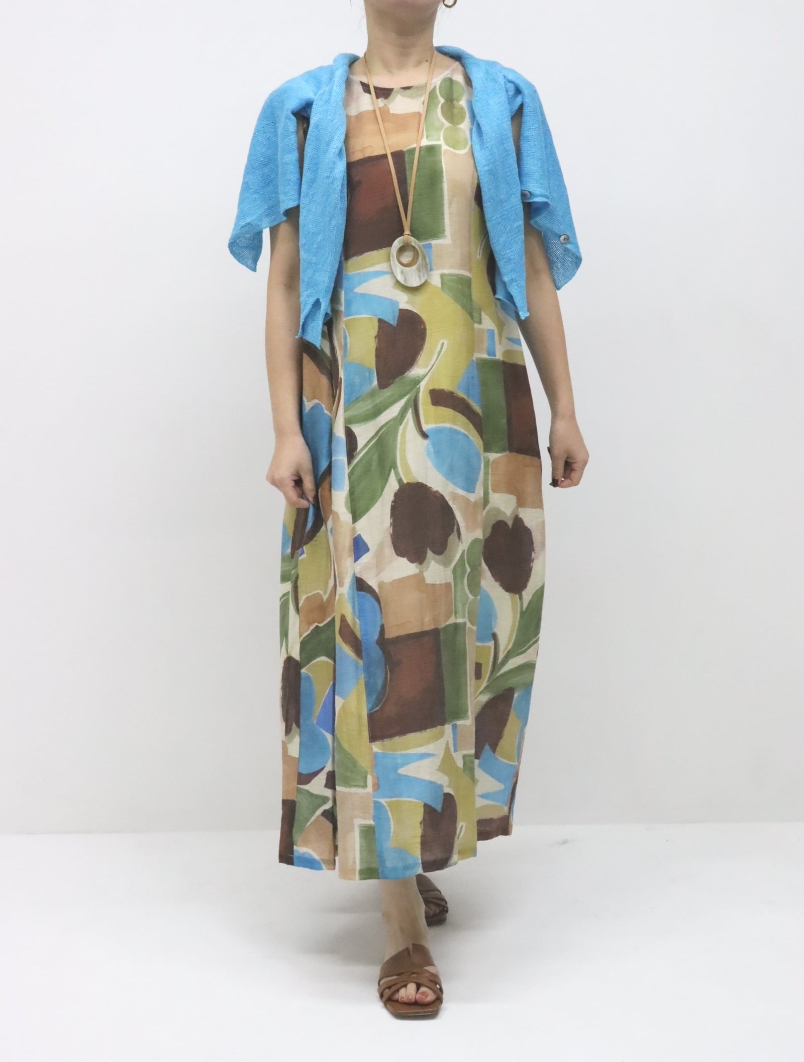 シアーポップフラワーワンピース